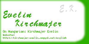evelin kirchmajer business card